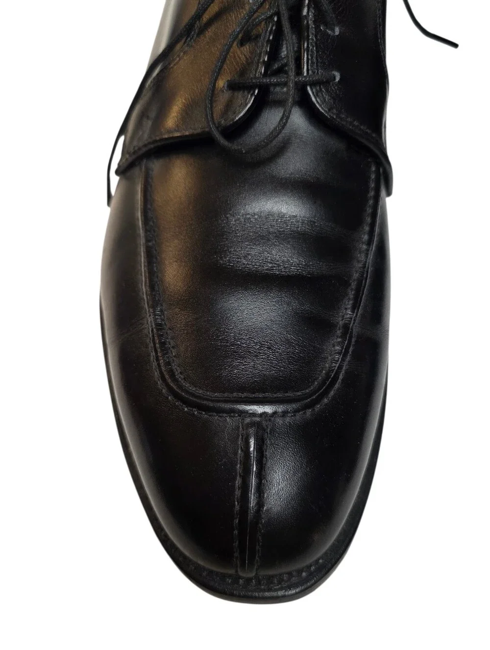 Allen Edmonds Classic Hancock Black Leather Split Toe Derby Mens Shoes Size 11.5